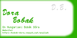dora bobak business card